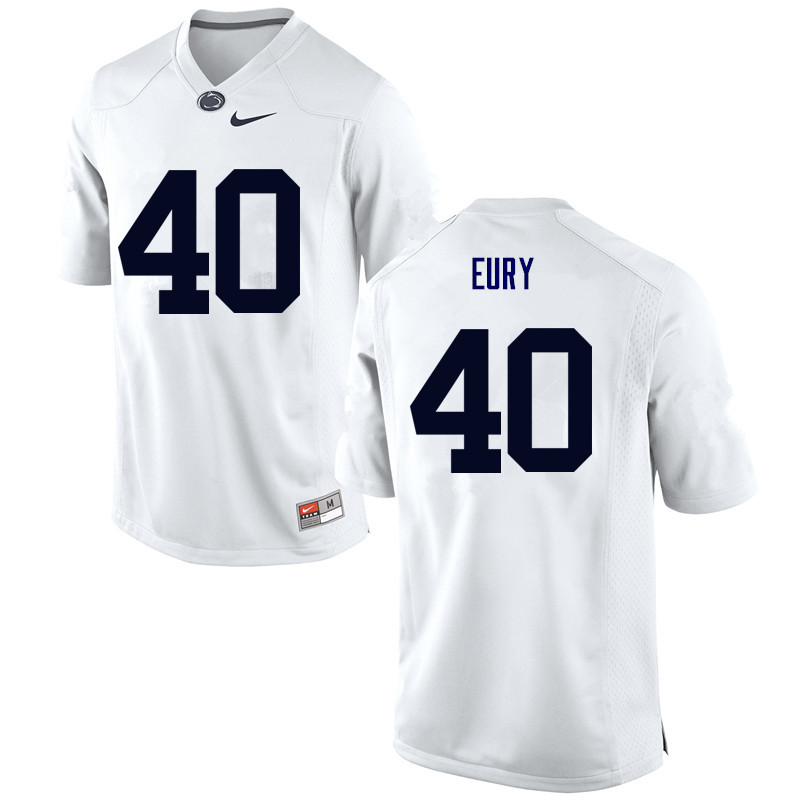 NCAA Nike Men's Penn State Nittany Lions Nick Eury #40 College Football Authentic White Stitched Jersey PCQ1698VK